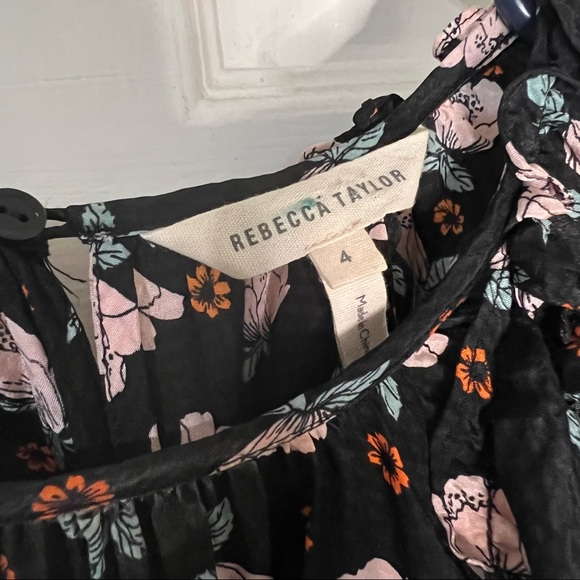 Rebecca Taylor Silk floral print blouse - Picture 5 of 7